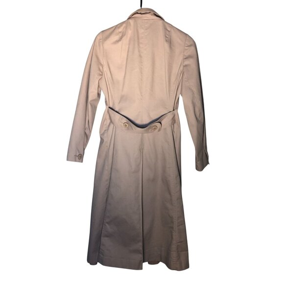 Freddi Gail Woman's Trench Coat Size 7 Double-Breasted Beige Collared Travel - Picture 2 of 13